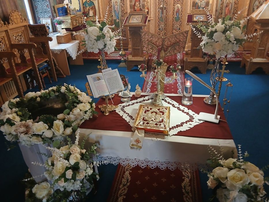 Aranjament botez biserica