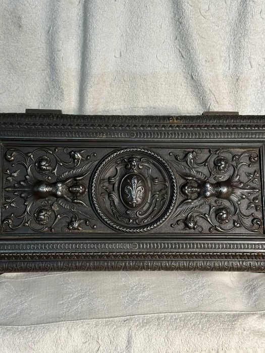 CASETA BIJUTERII STIL GOTIC - Antimoniu patinat - 6.5kg - Cutie -Sec19