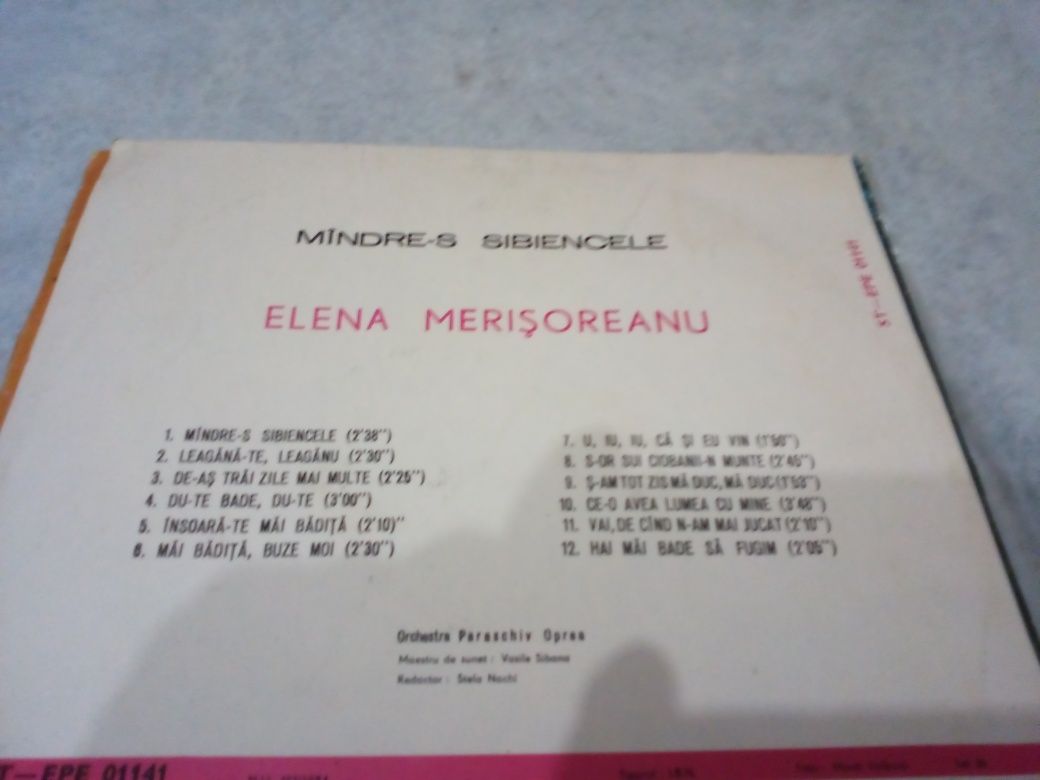 Vinil Elena Merisoreanu/Amalia si Valeria Codorean