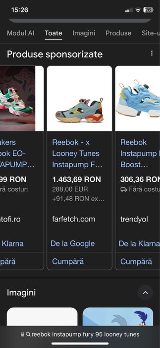 Reebok Instapump Fury 95 Looney Tunes Edition