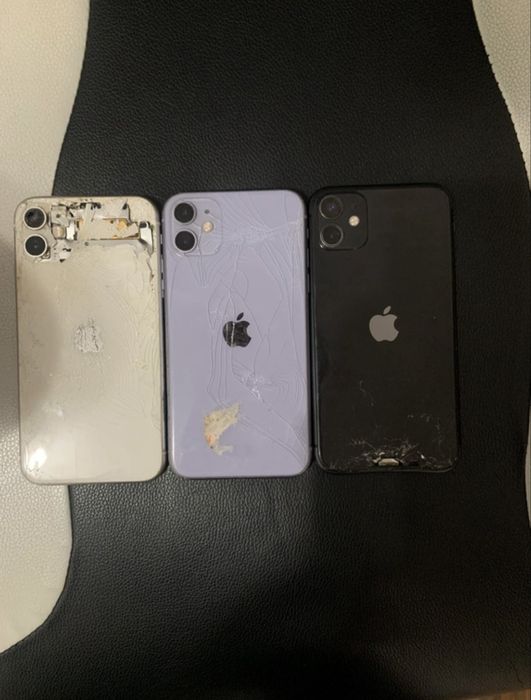 3 iphone 11 pentru piese face id,baterie,difuzor etc.