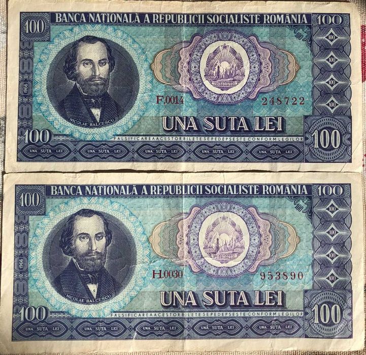 Bancnota 100 lei din 1966