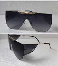 Дамски слънчеви очила маска 6 цвята черни кафяви сини F 2020