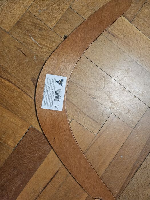 Дървен бумеранг цветен