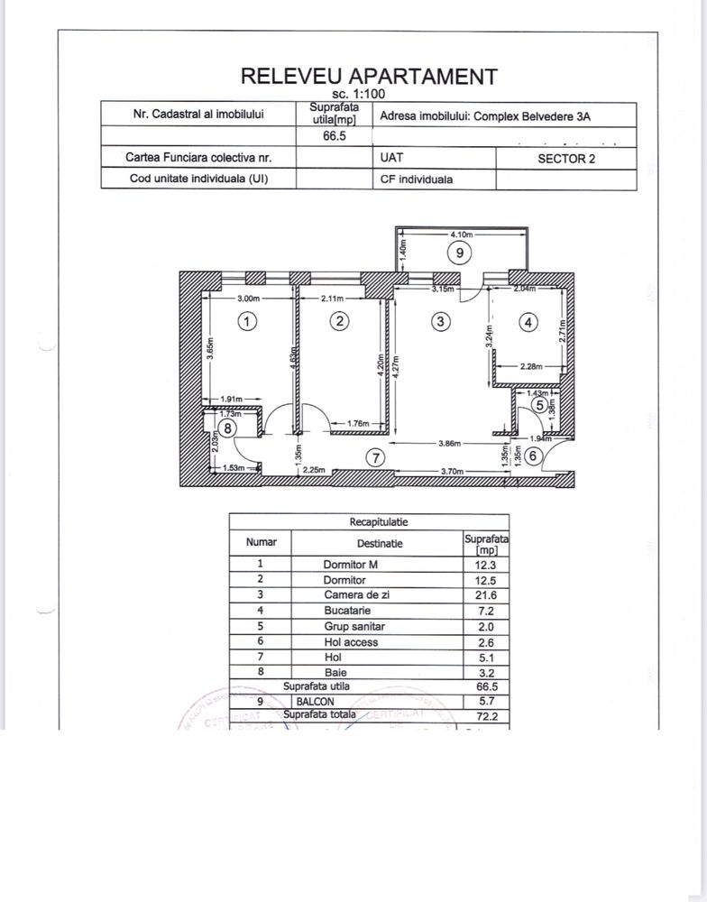 Inchiriez Apartament 3 camere | PROPRIETAR | Belvedere Residences