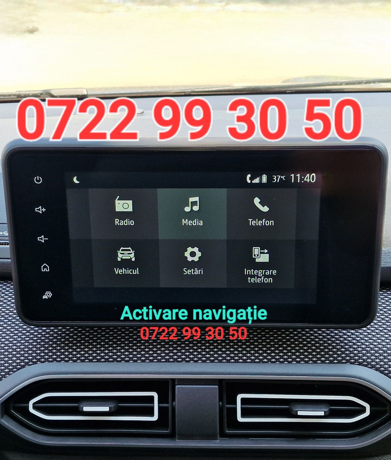 Camera DACIA DUSTER LOGAN activare navigație MediaNav harta Gps update