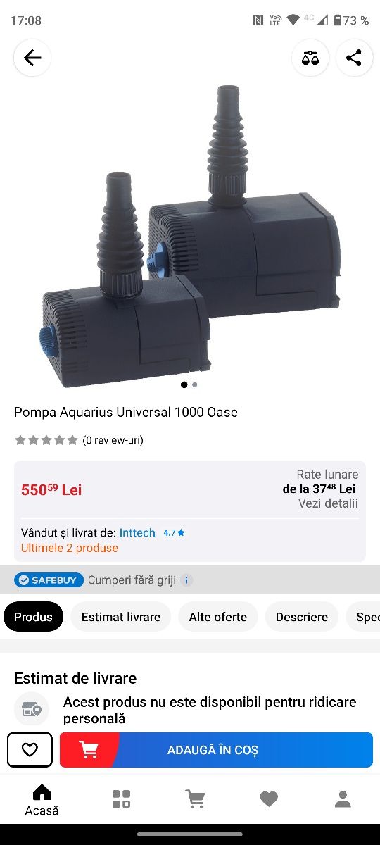 Pompa pentru cascade