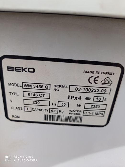 Oferta mașina de spălat Beko 400 lei