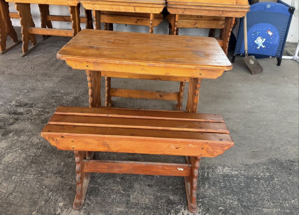 Mobilier lemn ptr terasa si gradina