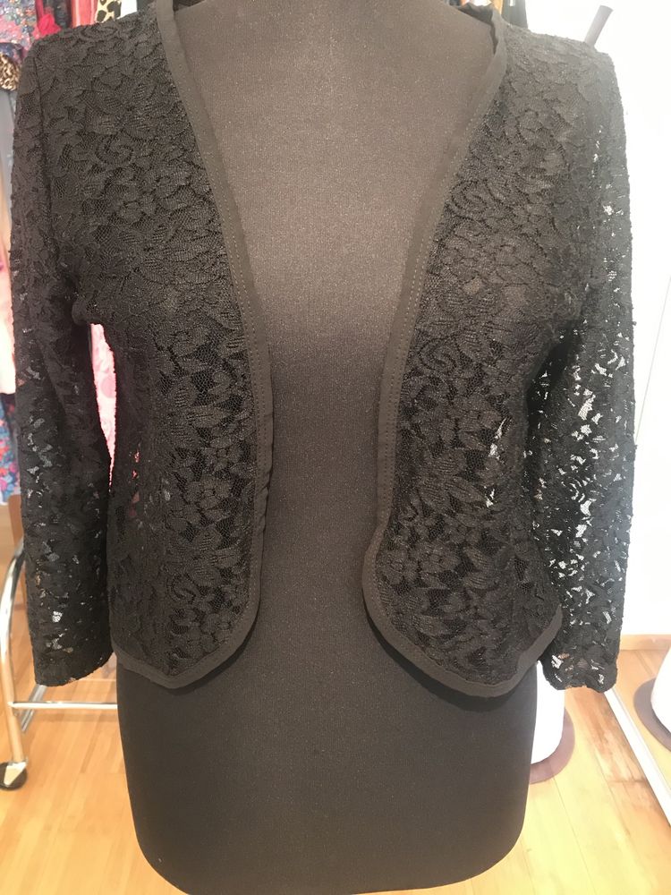 Bolero negru dantela