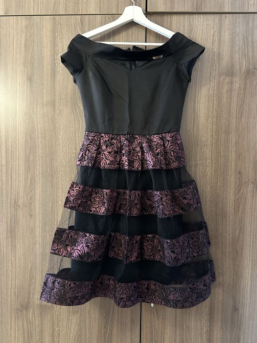 Черна / лилава Рокля Junona