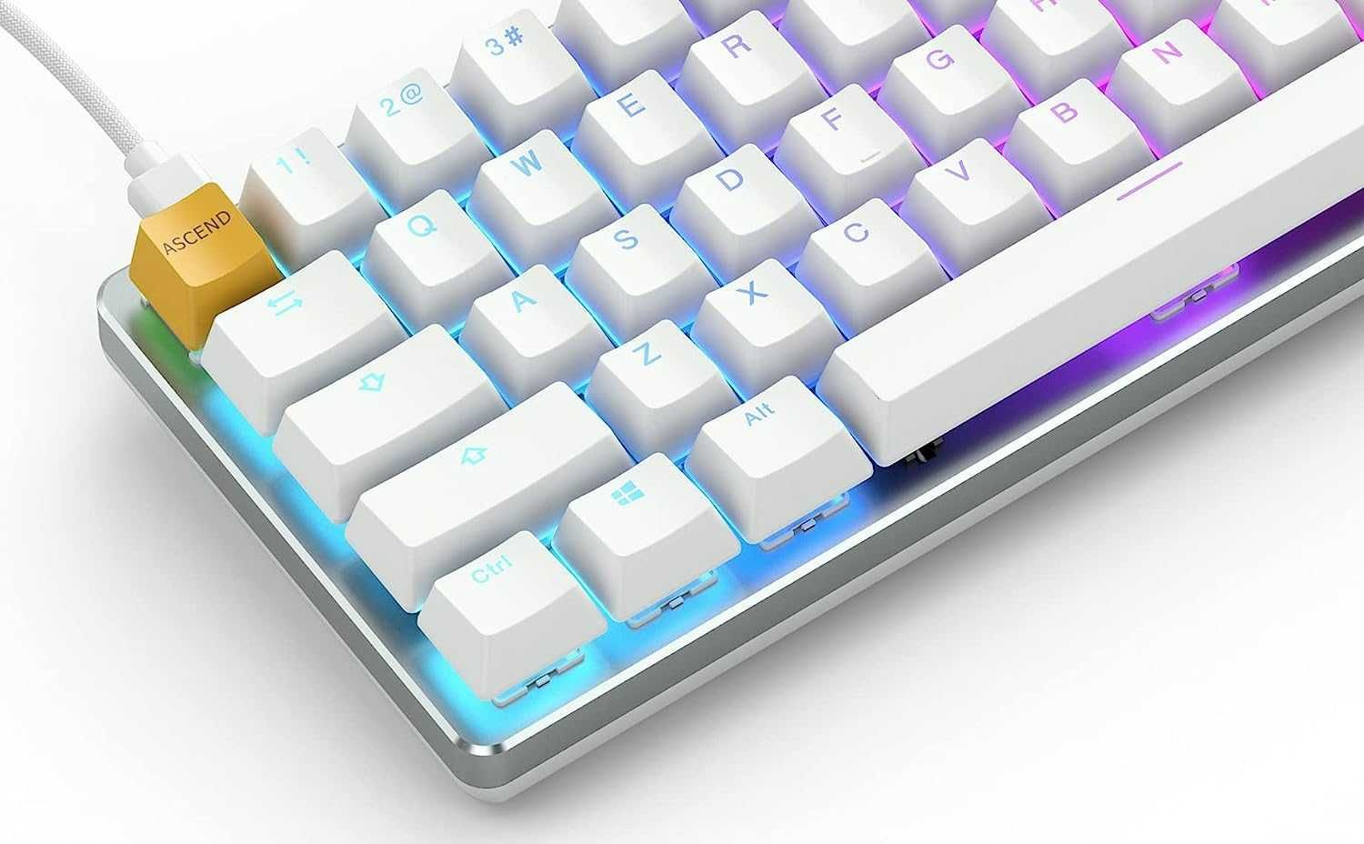 СКИДКА!! Glorious Custom Gaming Keyboard (GMMK) 60% Compact White