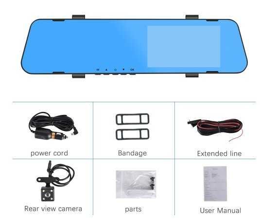 Camera Dvr In Oglinda 2 In 1 (Fata + Spate) POSIBILITATE PLATA IN RATE