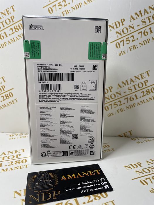 NDP Amanet Braila Oppo Reno 14F 256gb (41391)