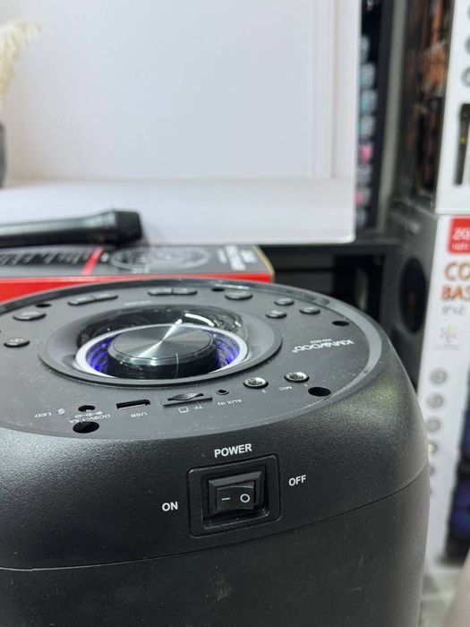 Колонки караоке муз центр большие переносные басы Bluetooth