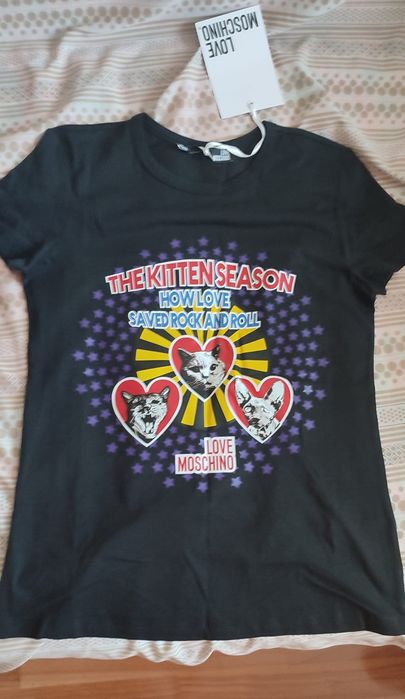 Tricou original LOVE MOSCHINO marimea M L eticheta
