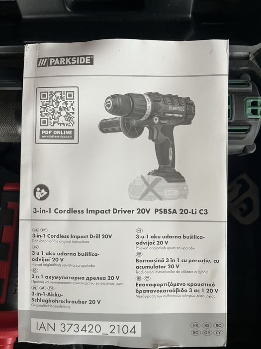 Bormasina 3in 1 cu impact 20v PSBSA 20-Li C3