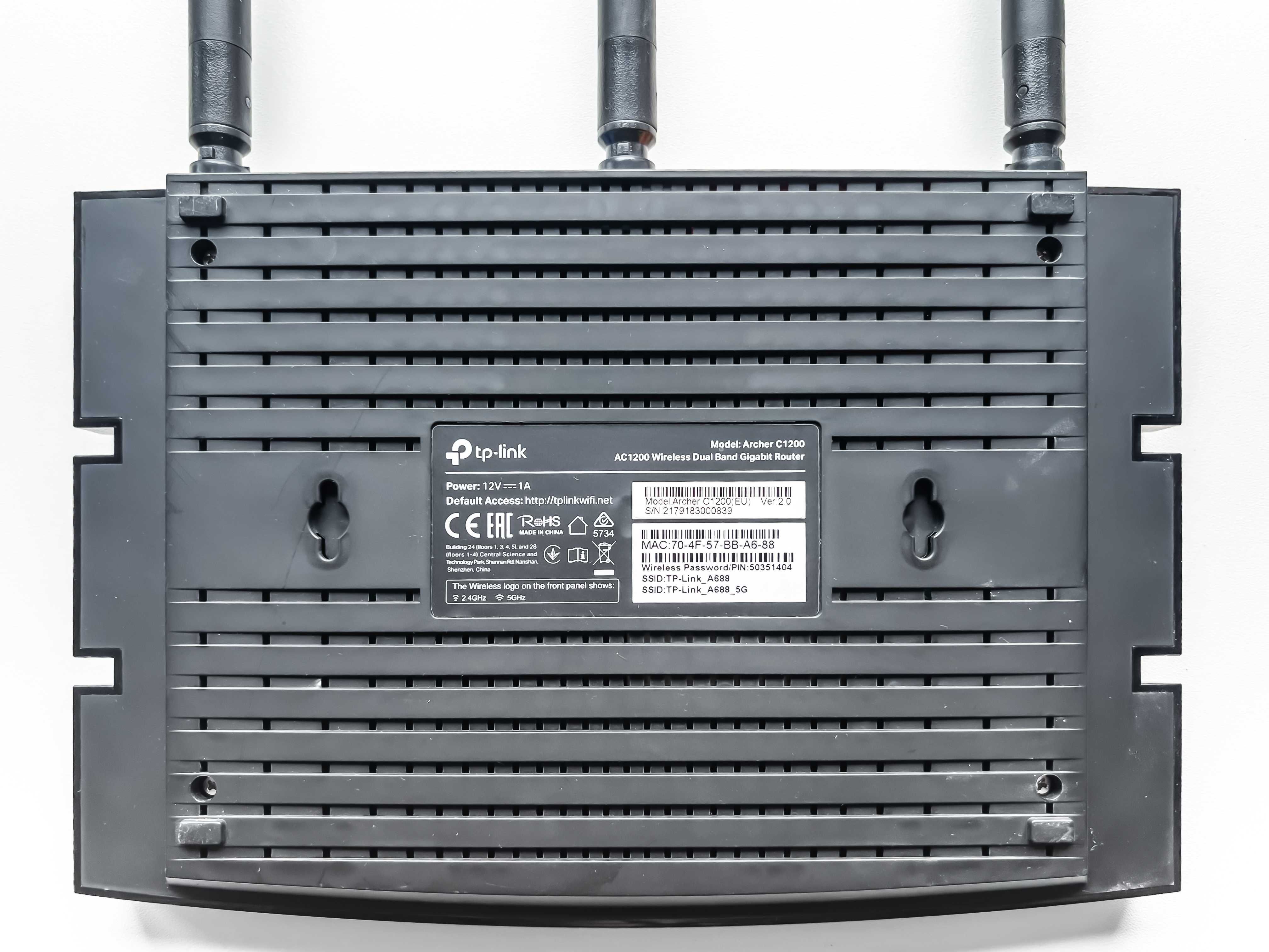 Router Wi-Fi Dual-Band Gigabit TP-LINK Archer C1200 AC1200