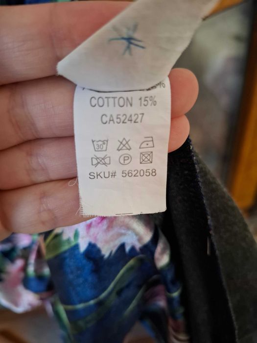 Rochie albastră cu imprimeu floral marimea S-M