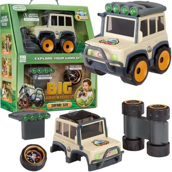 Детски джип Сафари Little Tikes Adventures, бинокъл, фенерче и компас