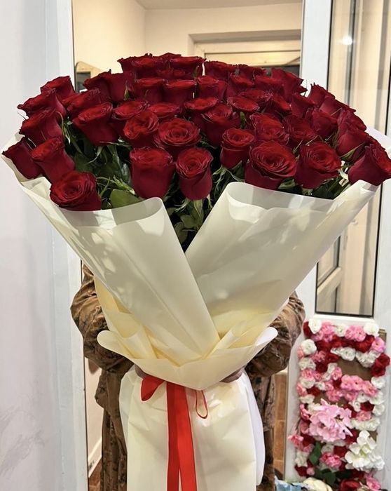 Голландские розы 51 шт