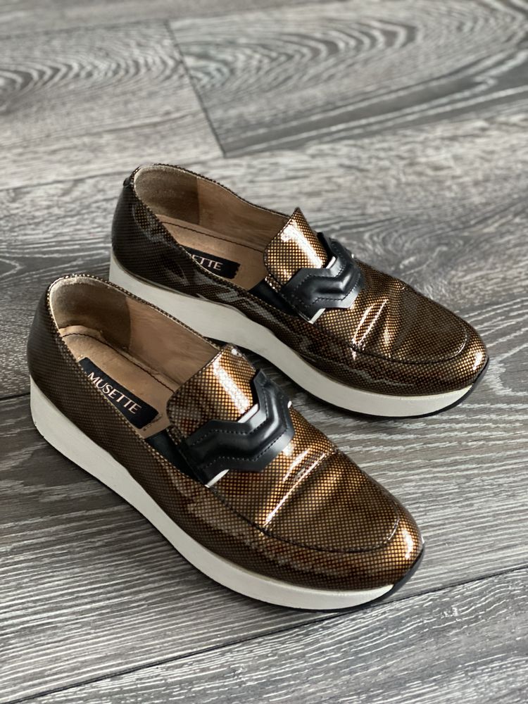 Pantofi Musette maro loafersi