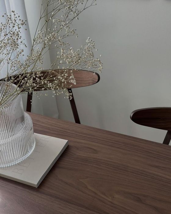 NOU Masă dining "MADOX", 150/90cm, mdf, nuc