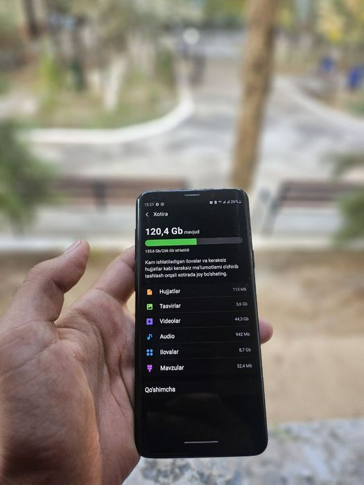 Samsung galaxy S9+  6/256 Gb xotira