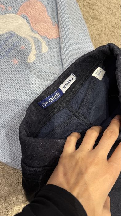 Сет за момиченце клин okaidi 104 блузка с еднорог на waikiki 110