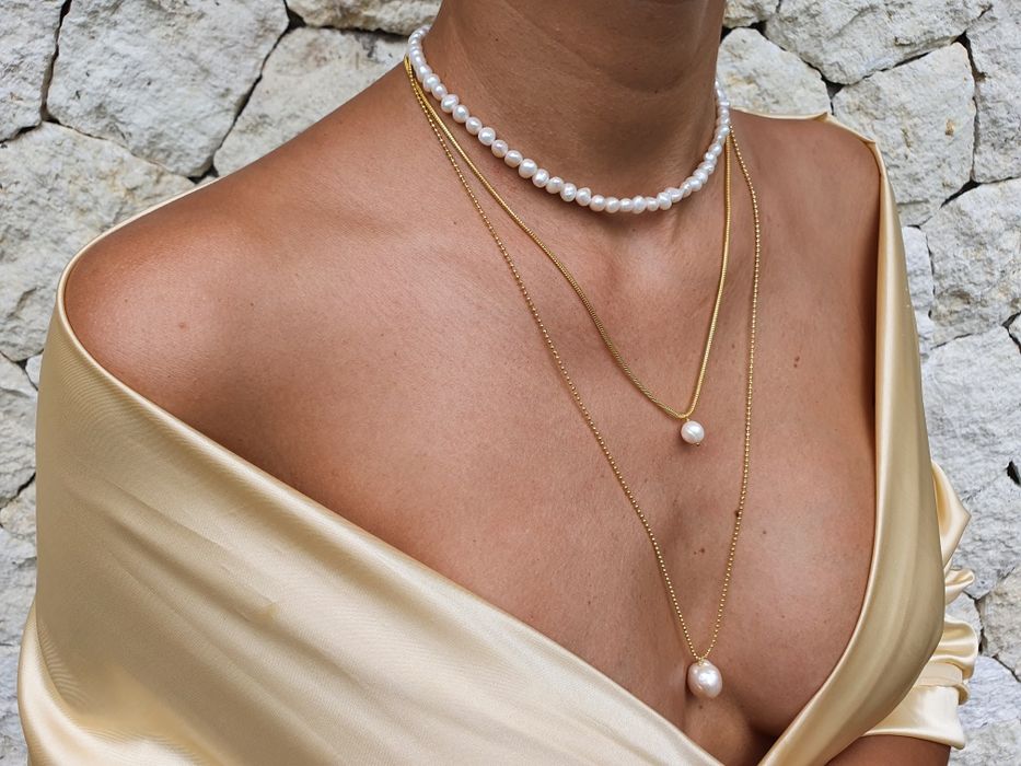 Colier perle naturale