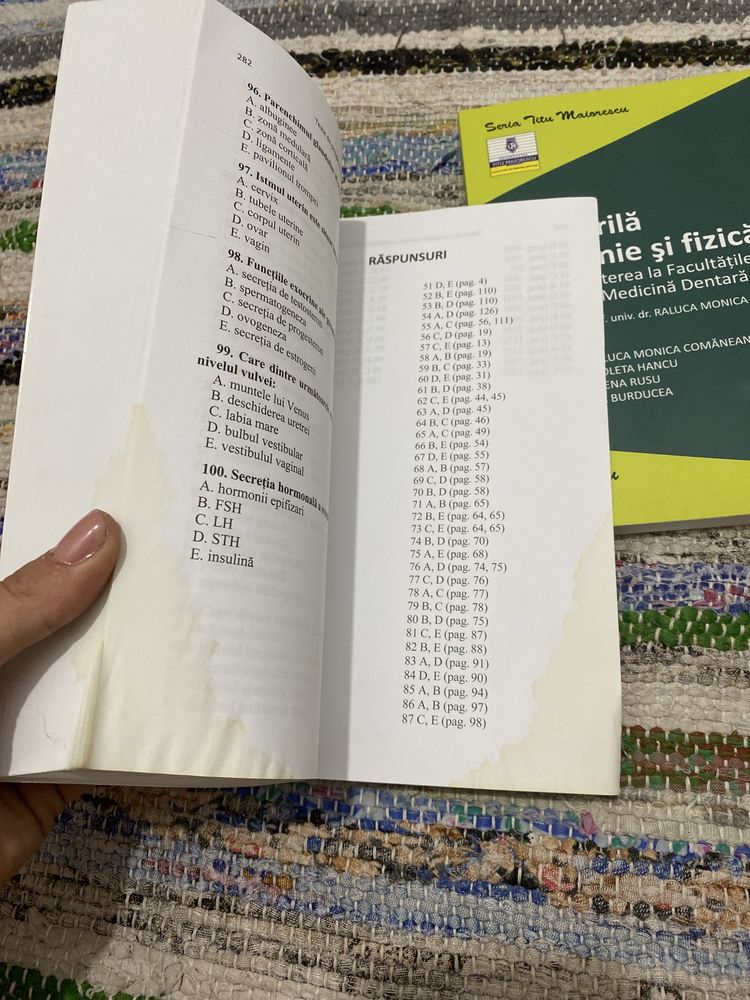 Titu Maiorescu teste grila Medicina + teste grila chimie si fizica