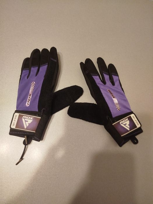 Фитнес ръкавици RDX - W1 Full Finger, лилави/черни