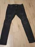 Blugi skinny black ripped