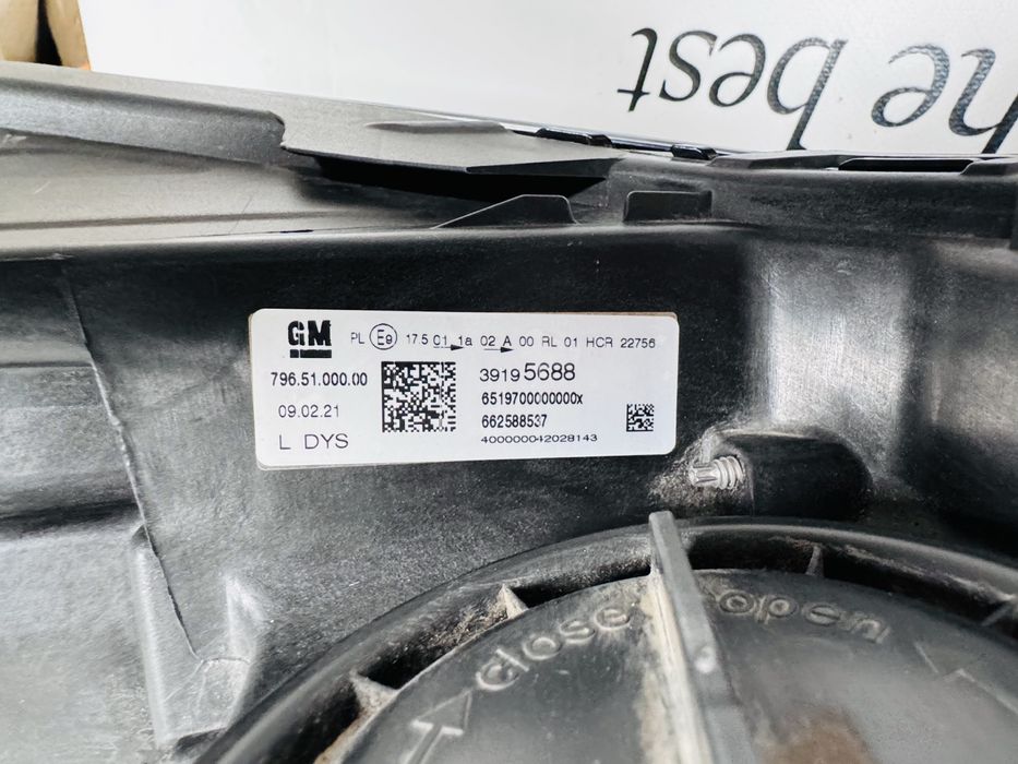 Far stanga led Opel Astra K facelift dupa 2019 cod 39195688