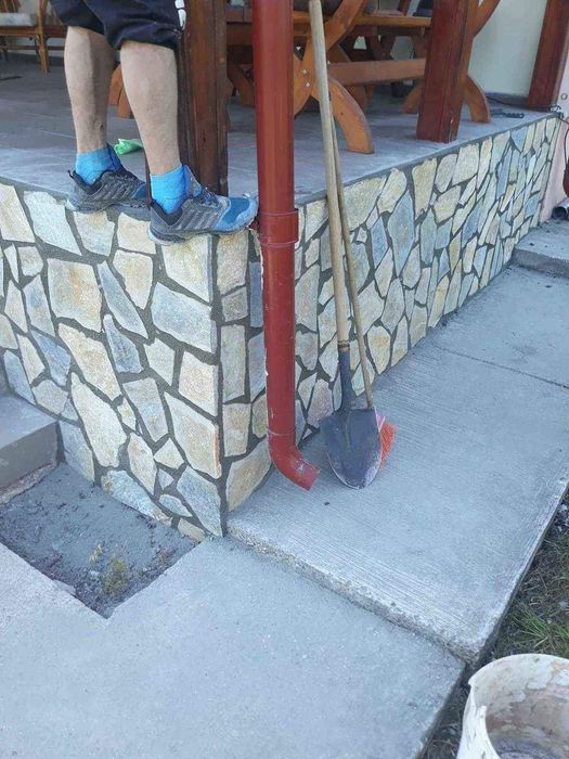 Piatra naturala de munte de Grecia 100%. Lucrez în toată Țara