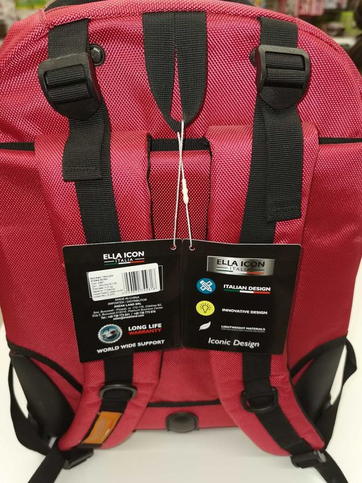 Rucsac Troler Atena Rosu Ella Icon