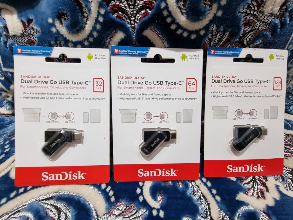 Двойной накопитель SANDISK ULTRA® Go USB Type-C™

32 ГБ

Для смартфоно