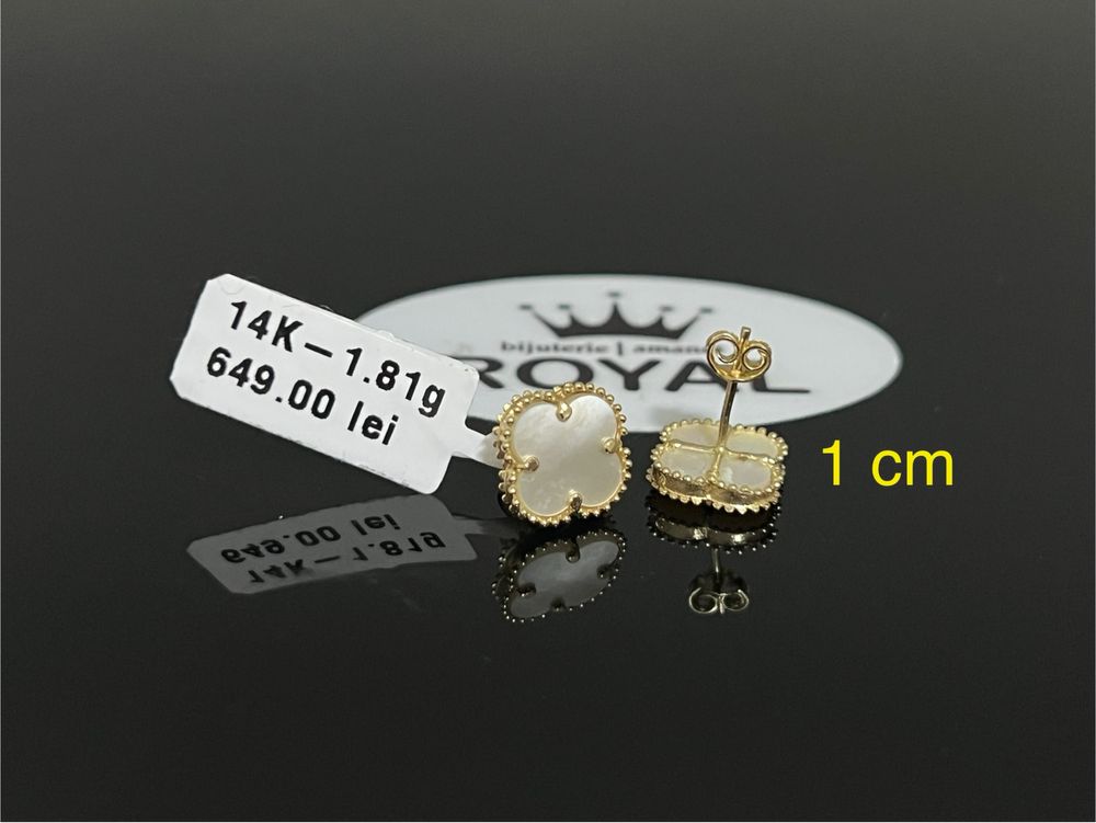 Bijuteria Royal CB : Cercei dama aur 14k 1,81 grame
