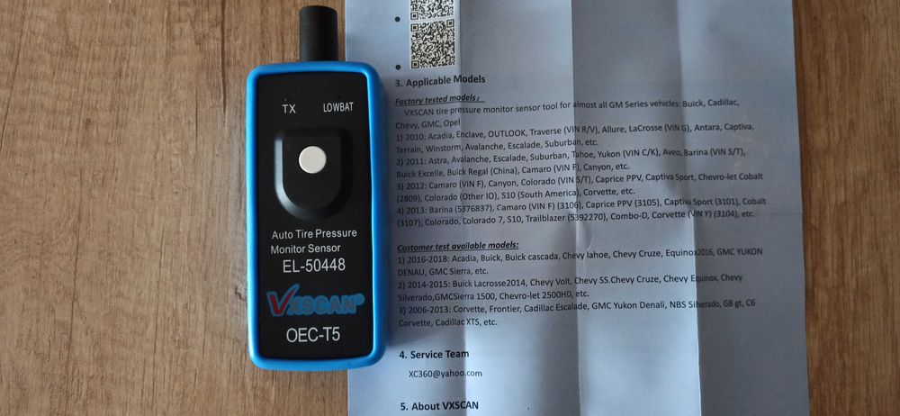 Уред за активиране на TPMS сенсори на OPEL,FORD,Универсално