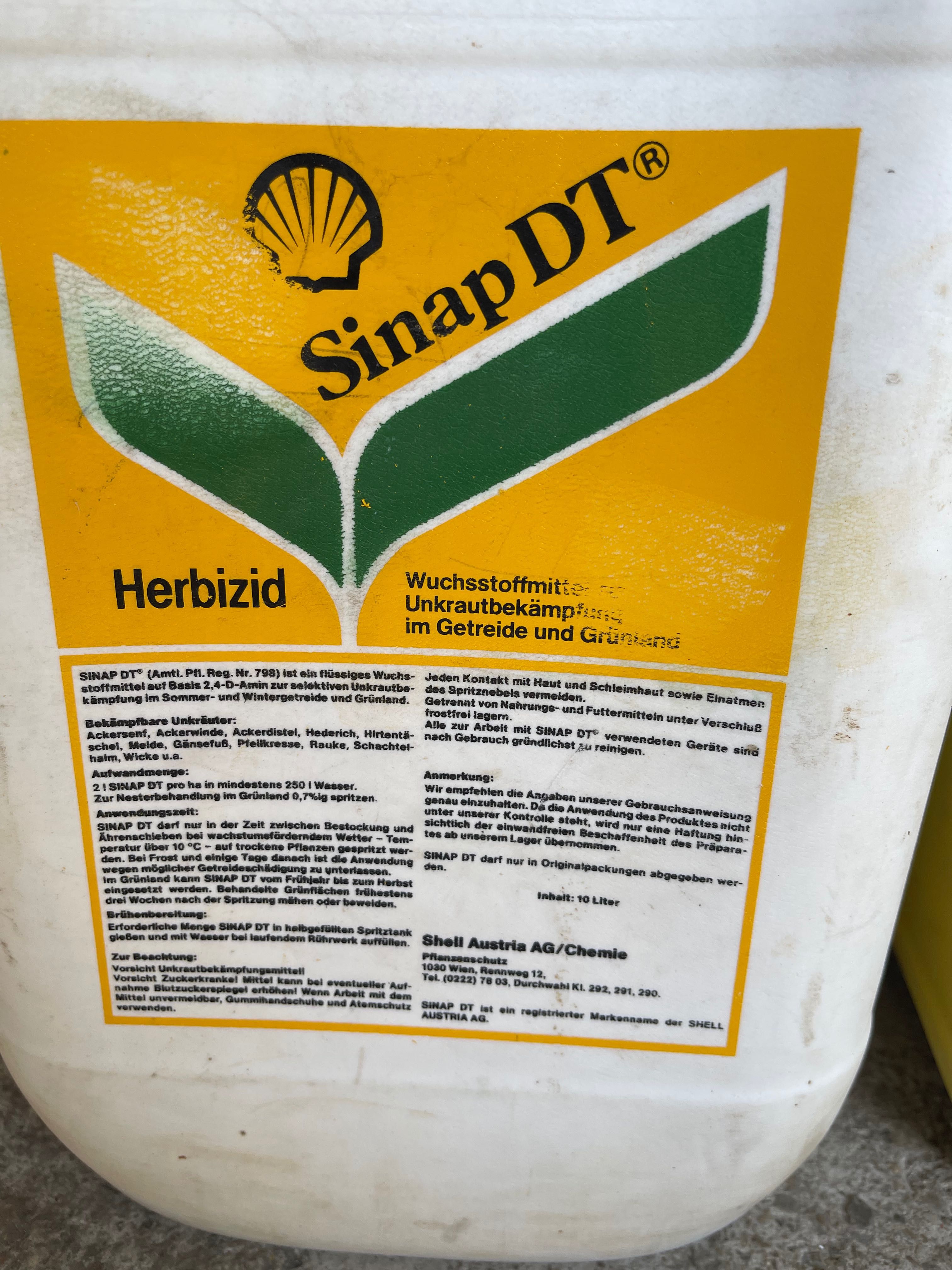 Erbicid SINAP DT 10 l canistra și HEDONAL KV UNIVERSAL 10 l canistra