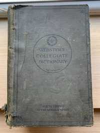 Dictionar Webster collegiate semnat antic vintage 1932