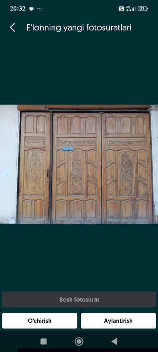 Hovliga ijraga qo'yamiz.