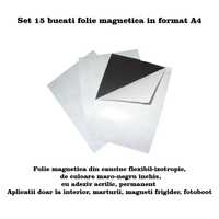 Set Folie magnetica format A4 ,cu adeziv