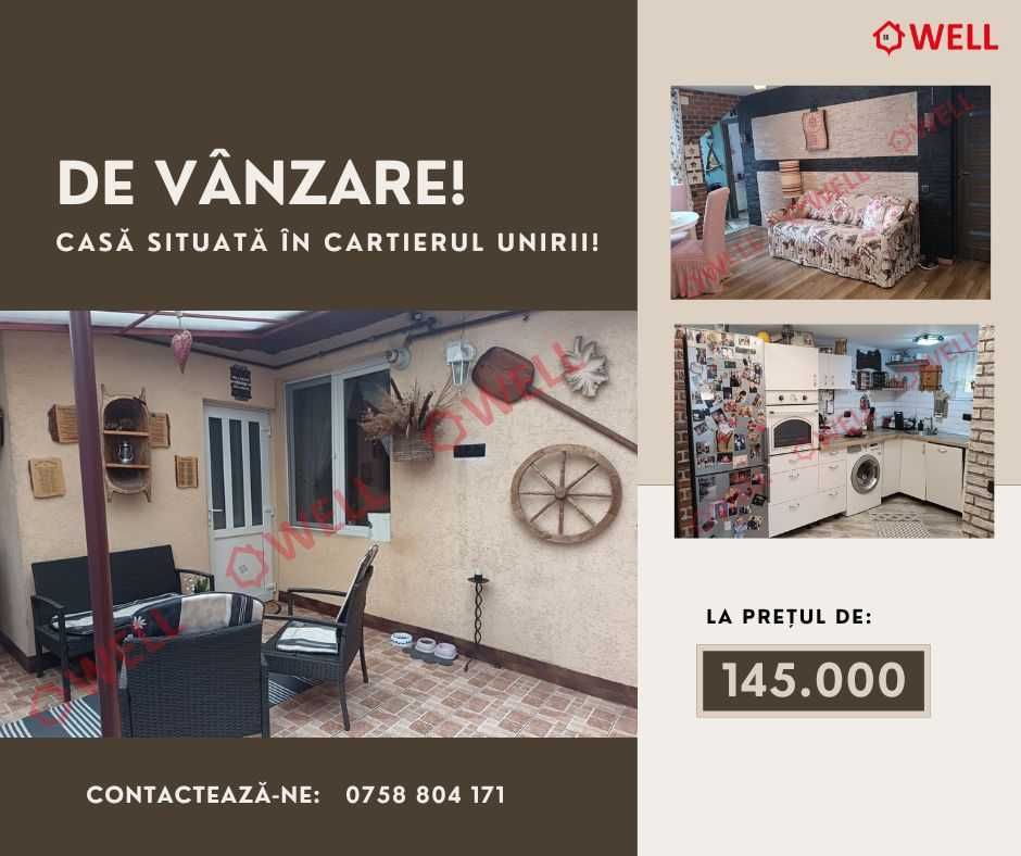 De vânzare o casă situată în cartierul Unirii, Tg.Mureș!