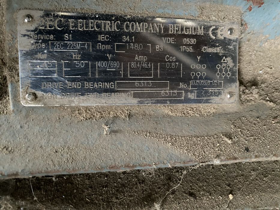 Motor Electric Industrial 45kW, 1480rpm, 400/690V - IP55