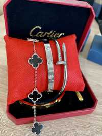 Set Bratari Cartier si Van Cleef Argintiu. Calitate Premium.