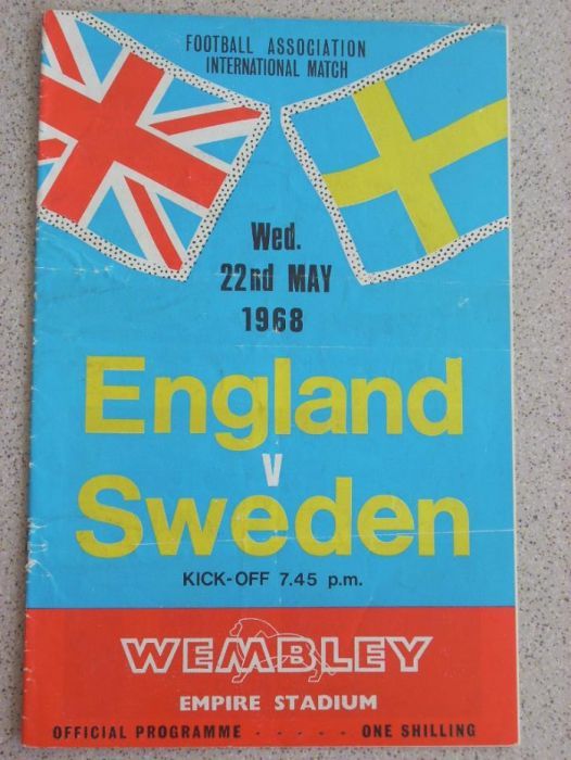 Оригинални футболни програми на Англия от 1968 до 1985 г.