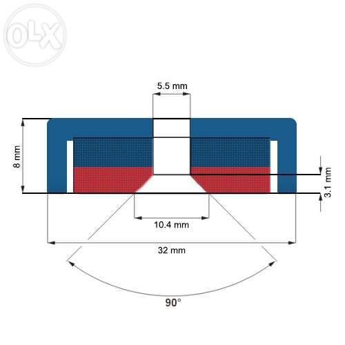 Magnet neodim oala D 32 mm