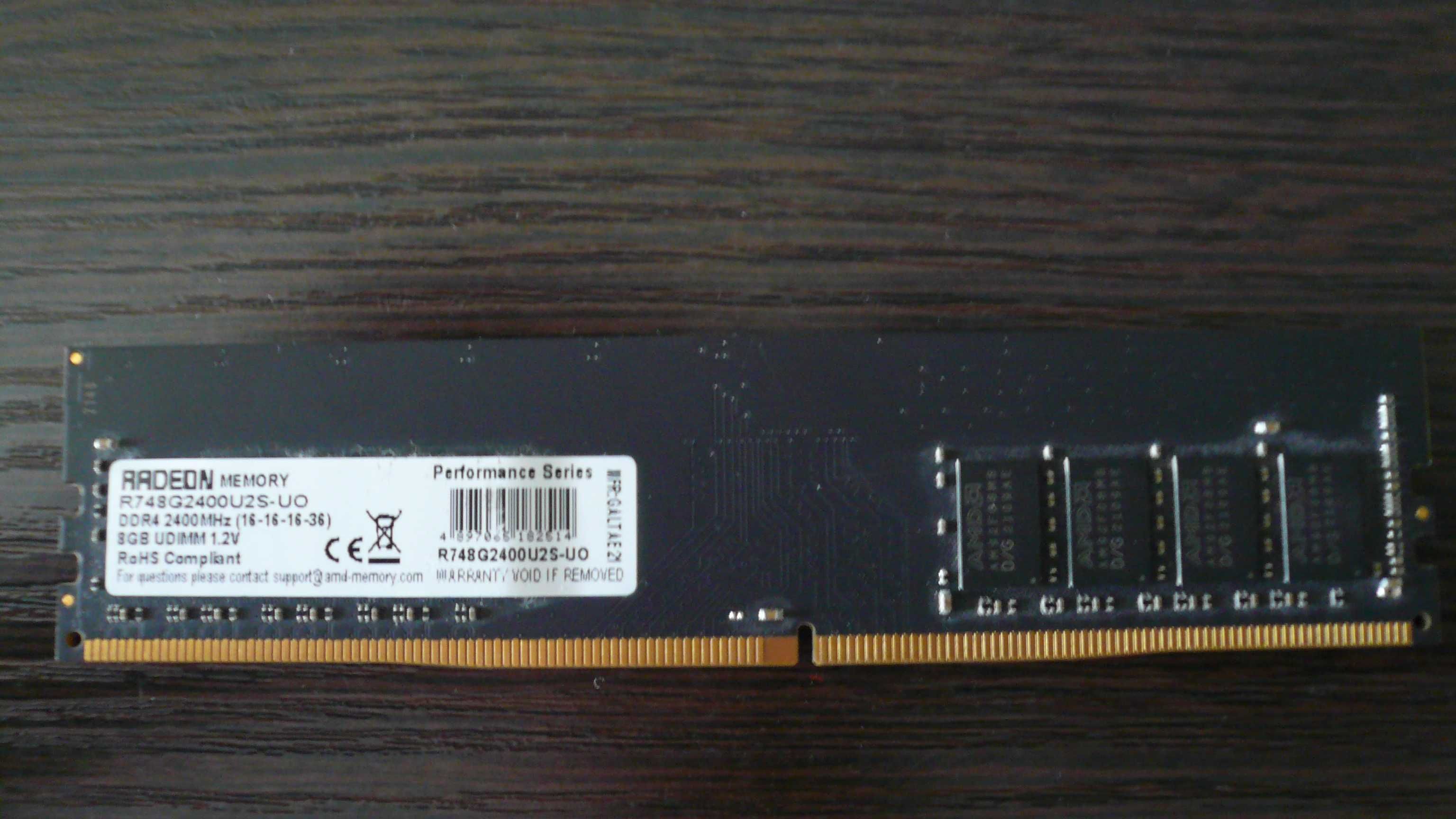Оперативная память 8GB Radeon DDR4 2400 MHz