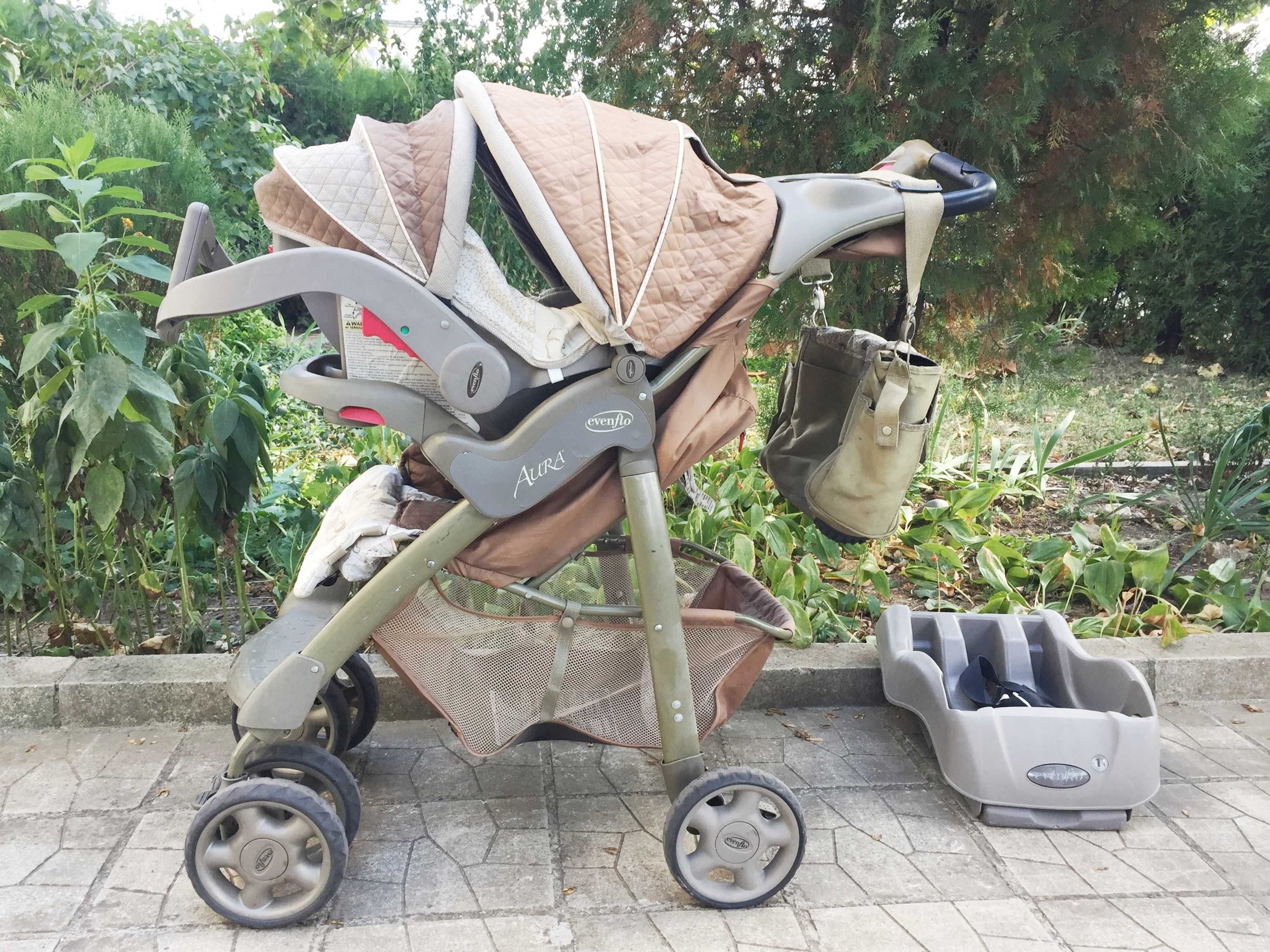 Evenflo Aura USA Детска Бебешка Количка Столче за Kолa CarSeat 3до10кг